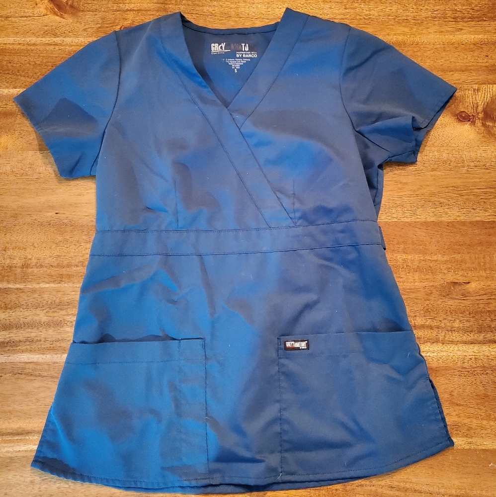 Greys anatomy scrub top Caribbean blue
